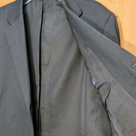 Nautica Blazer Jacket Sport Coat Wool 3 Button Corpcore Charcoal Gray Men's 42R - Picture 9 of 9